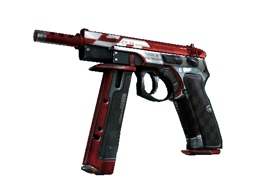 CZ75-Auto | Red Astor (Well-Worn)