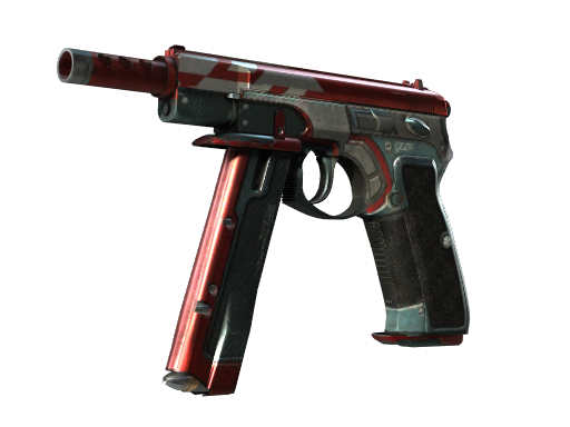 CZ75-Auto | Red Astor (Well-Worn)