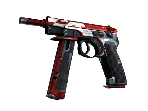 CZ75-Auto | Red Astor (Minimal Wear)