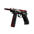 CZ75-Auto | Red Astor (Battle-Scarred)