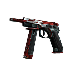 CZ75-Auto | Red Astor (Battle-Scarred)