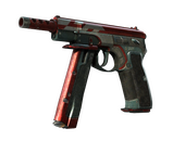 CZ75-Auto | Red Astor (Battle-Scarred)