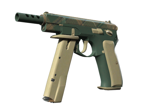 CZ75-Auto | Green Plaid (Minimal Wear)