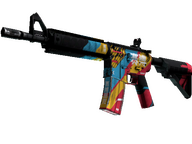 M4A4 | Cyber Security (Well-Worn)