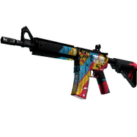 M4A4 | Cyber Security (Well-Worn)