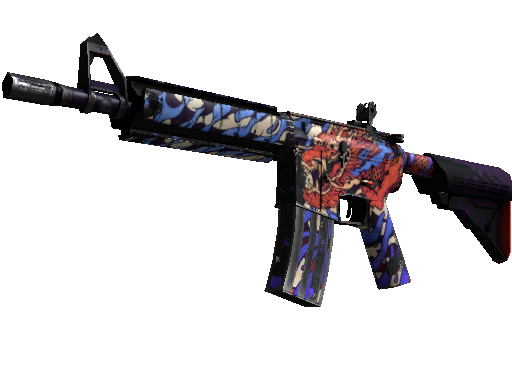 M4A4 | 龍王 (Dragon King) (Well-Worn)