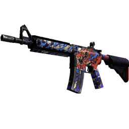 free csgo skin M4A4 | 龍王 (Dragon King) (Well-Worn)