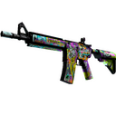 StatTrak™ M4A4 | In Living Color (Well-Worn)