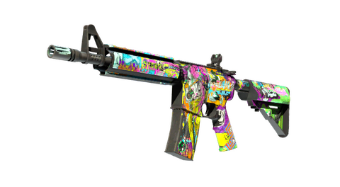 StatTrak™ M4A4 | In Living Color (Well-Worn)