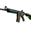 StatTrak™ M4A4 | In Living Color (Battle-Scarred)