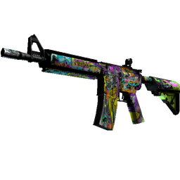 free cs2 skins StatTrak™ M4A4 | In Living Color (Battle-Scarred)