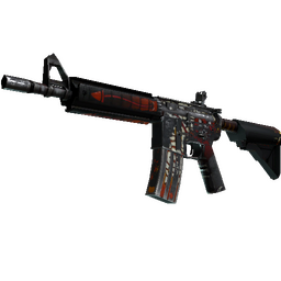 free csgo skin M4A4 | Hellfire (Battle-Scarred)