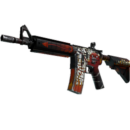 free csgo skin M4A4 | Hellfire (Well-Worn)