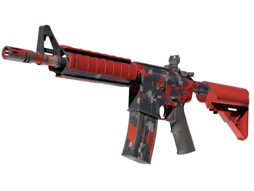 M4A4 | Red DDPAT (Well-Worn)