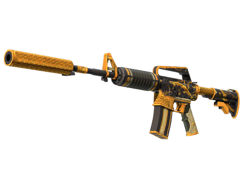 StatTrak™ M4A1-S | Golden Coil (Well-Worn)