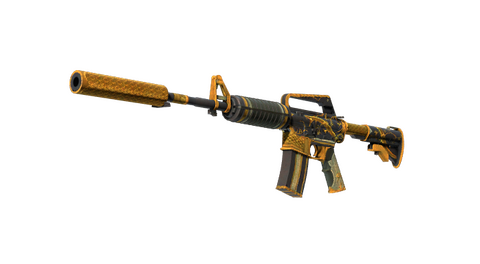 StatTrak™ M4A1-S | Golden Coil (Battle-Scarred)