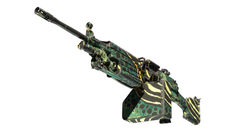 StatTrak™ M249 | Emerald Poison Dart (Field-Tested)