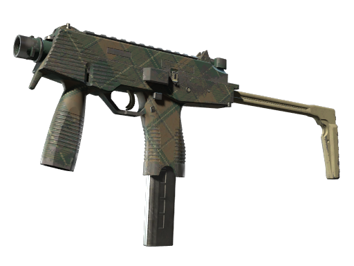 MP9 | Green Plaid (Well-Worn)