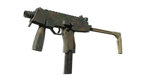 MP9 | Green Plaid (Well-Worn)
