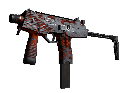 MP9 | Setting Sun (Battle-Scarred)