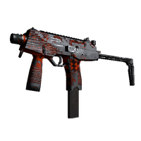 MP9 | Setting Sun (Battle-Scarred)