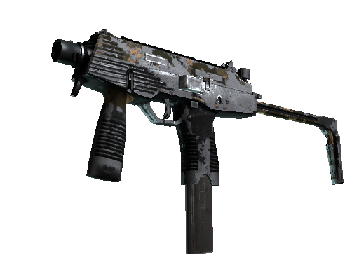 MP9 | Black Sand (Battle-Scarred)