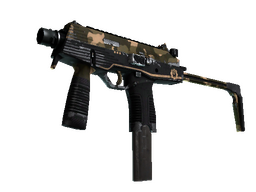 MP9 | Black Sand (Battle-Scarred)