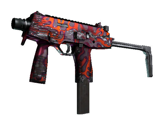 MP9 | Ruby Poison Dart (Well-Worn)