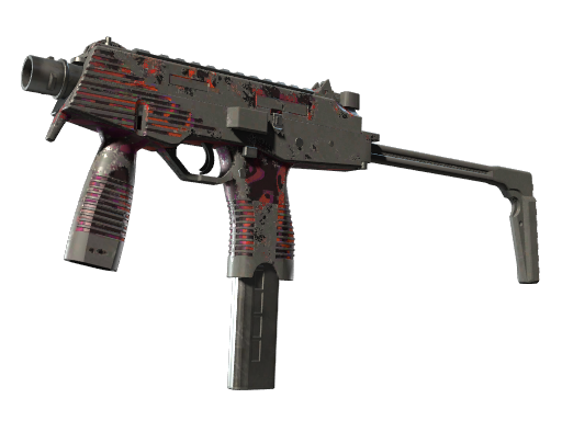 StatTrak™ MP9 | Ruby Poison Dart (Battle-Scarred)