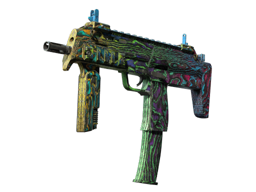 StatTrak™ MP7 | Neon Ply (Battle-Scarred)