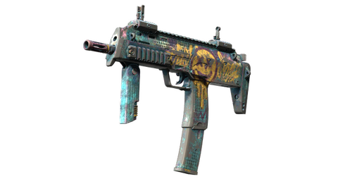 StatTrak™ MP7 | Just Smile (Battle-Scarred)