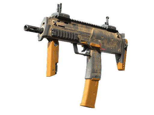 MP7 | Short Ochre (Battle-Scarred)