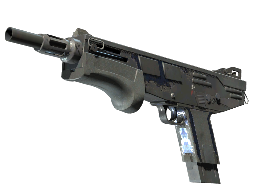 MAG-7 | Navy Sheen (Battle-Scarred)