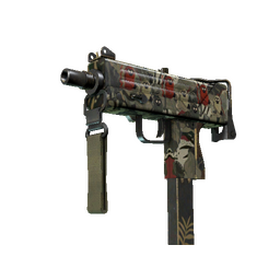 StatTrak™ MAC-10 | Monkeyflage (Battle-Scarred)