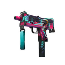 StatTrak™ MAC-10 | Neon Rider (Well-Worn)