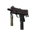 MAC-10 | Red Filigree (Battle-Scarred)