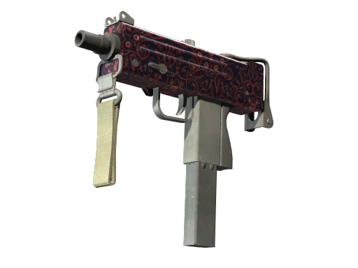 MAC-10 | Red Filigree (Factory New)