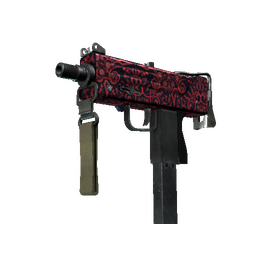 free cs2 skins MAC-10 | Red Filigree (Well-Worn)