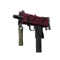 MAC-10 | Red Filigree (Factory New)