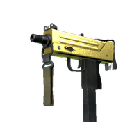 MAC-10 | Gold Brick (Minimal Wear)