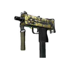 MAC-10 | Gold Brick (Battle-Scarred)