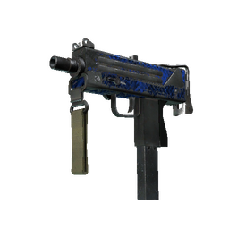 StatTrak™ MAC-10 | Lapis Gator (Battle-Scarred)