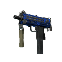 StatTrak™ MAC-10 | Lapis Gator (Well-Worn)