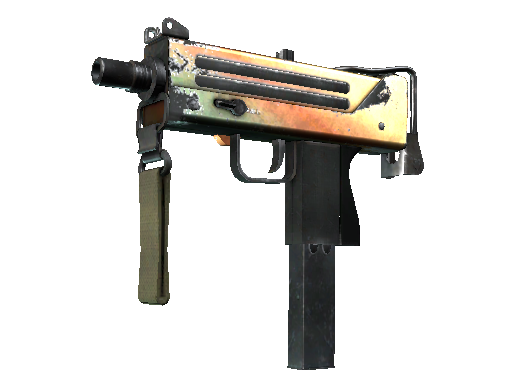 MAC-10 | Amber Fade (Well-Worn)