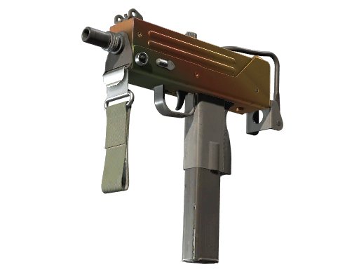 MAC-10 | Amber Fade (Well-Worn)