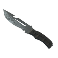 ★ Survival Knife | Damascus Steel (Battle-Scarred)