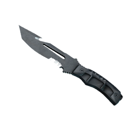 ★ Survival Knife | Night Stripe (Well-Worn)