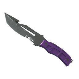 ★ StatTrak™ Survival Knife | Ultraviolet (Battle-Scarred)