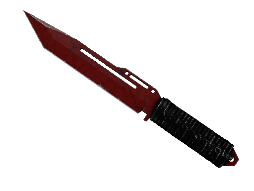 ★ Paracord Knife | Crimson Web (Well-Worn)