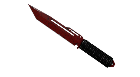 ★ Paracord Knife | Crimson Web (Well-Worn)